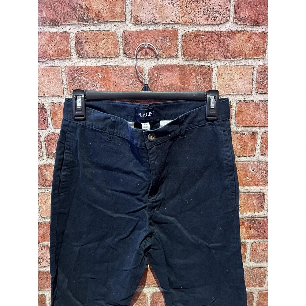The Children's Place Unisex Size 14 Navy Uniform Woven Skinny Chino Pants‎ New